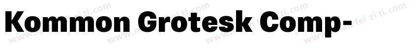 Kommon Grotesk Comp字体转换